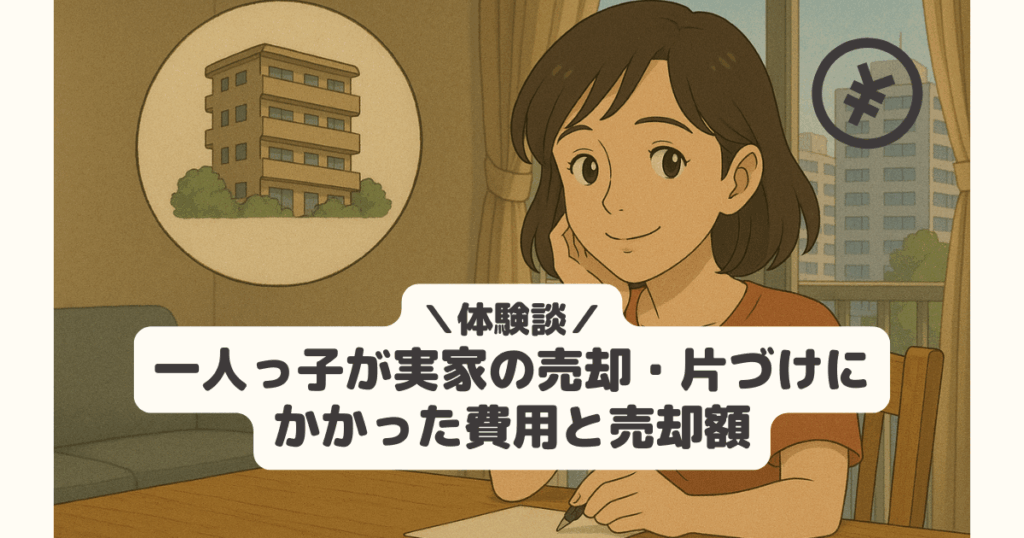 一人っ子が実家の売却・片づけにかかった費用